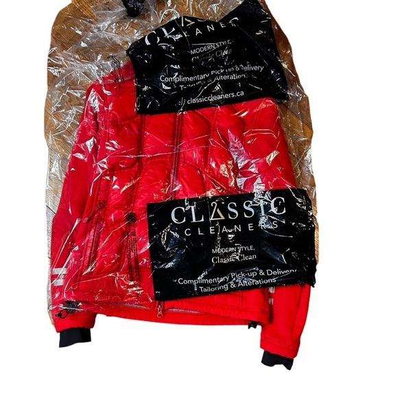 Canada Goose Women's Hybridge Hoodie- Down Filled Polartec Jacket- Red- Small - Picture 10 of 15